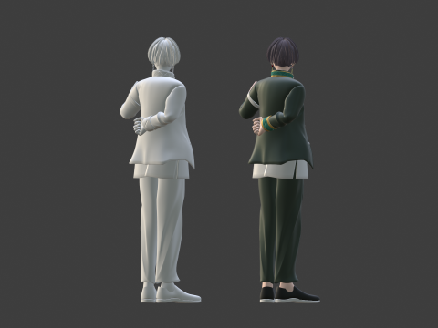 Hayato Suo - WIND BREAKER 3D मॉडल