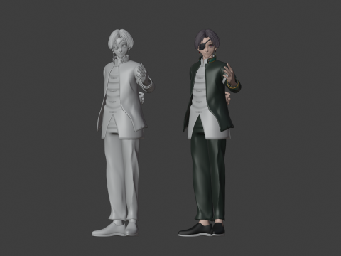 Hayato Suo - WIND BREAKER 3D मॉडल