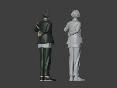 Hayato Suo - WIND BREAKER 3D मॉडल
