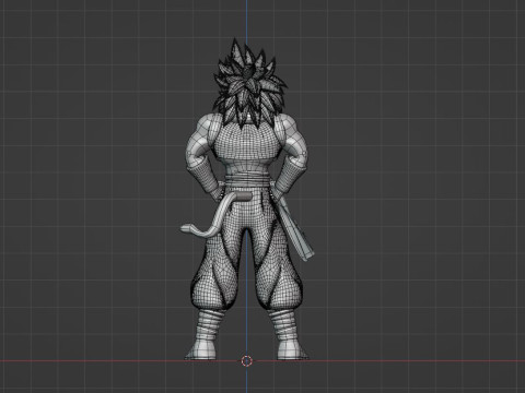 Gogeta Super Saiyan 4 - Dragonball GT Model 3D
