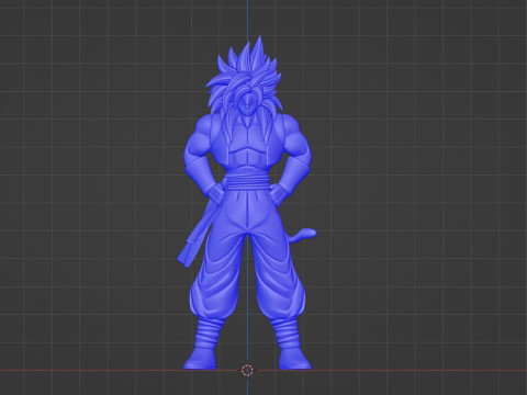 Gogeta Super Saiyan 4 - Dragonball GT Model 3D