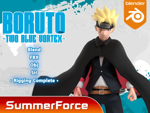 Boruto Uzumaki - Boruto Two Blue Vortex 3D Model