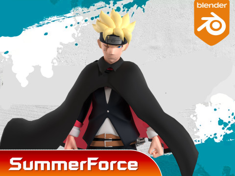 Boruto Uzumaki - Boruto Two Blue Vortex 3D 模型