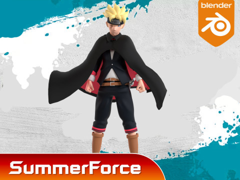Boruto Uzumaki - Boruto Two Blue Vortex 3D 模型