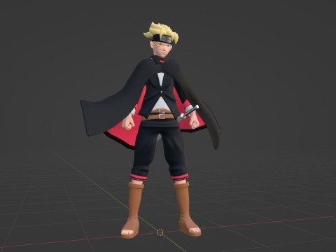 Boruto Uzumaki - Boruto Two Blue Vortex 3D 模型