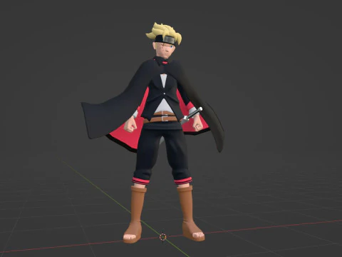 Boruto Uzumaki - Boruto Two Blue Vortex 3D Model