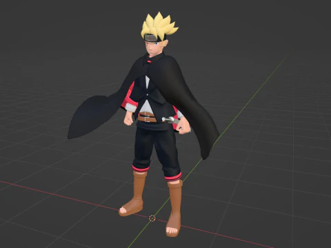 Boruto Uzumaki - Boruto Two Blue Vortex 3D Model