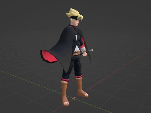 Boruto Uzumaki - Boruto Two Blue Vortex 3D Model