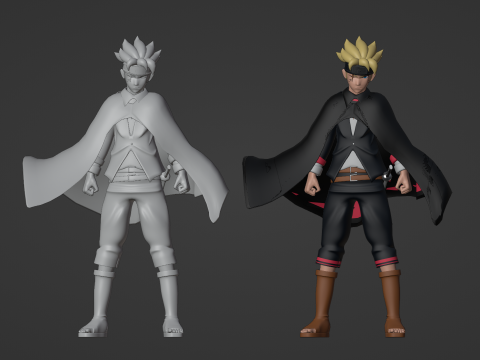 Boruto Uzumaki - Boruto Two Blue Vortex 3D 模型