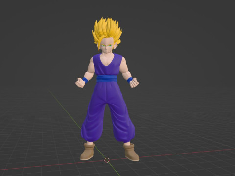Son Gohan Super Saiyan 2 - Dragonball Z Model 3D