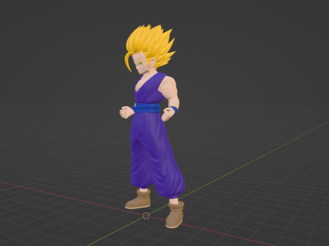 Son Gohan Super Saiyan 2 - Dragonball Z Model 3D