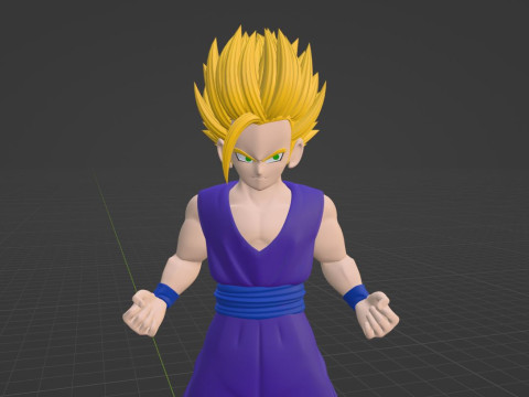 Son Gohan Super Saiyan 2 - Dragonball Z Model 3D