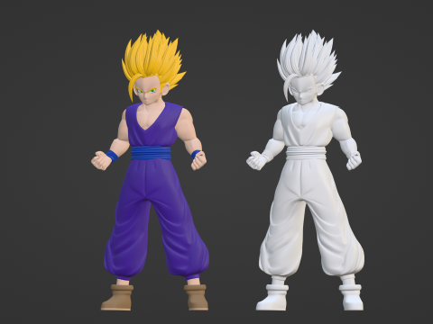 Son Gohan Super Saiyan 2 - Dragonball Z Model 3D