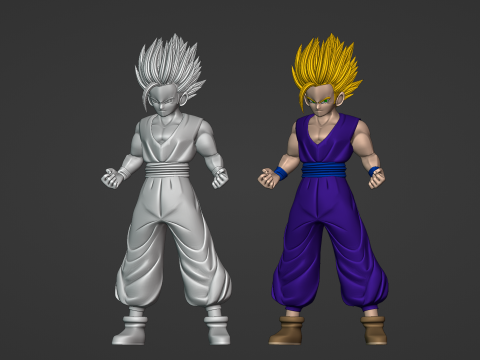 Son Gohan Super Saiyan 2 - Dragonball Z Model 3D