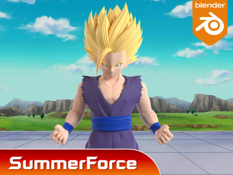 Son Gohan Super Saiyan 2 - Dragonball Z Model 3D