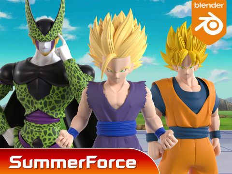 Son Gohan Super Saiyan 2 - Dragonball Z Model 3D