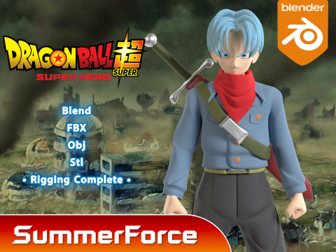 Future Trunks - Dragonball Super 3D Model