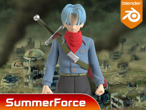 Future Trunks - Dragonball Super Model 3D