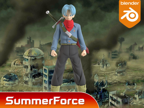 Future Trunks - Dragonball Super Model 3D