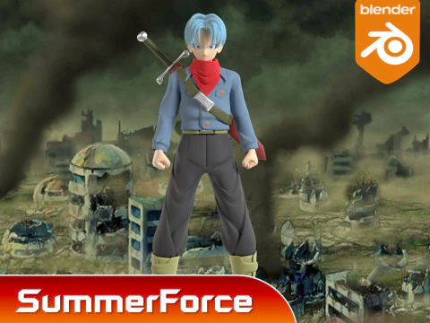 Future Trunks - Dragonball Super 3D Model