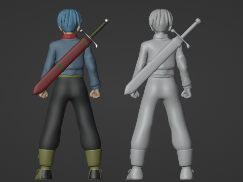Future Trunks - Dragonball Super Model 3D