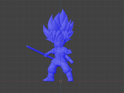 Goku Super Saiyan - Dragonball DAIMA 3D-Modell