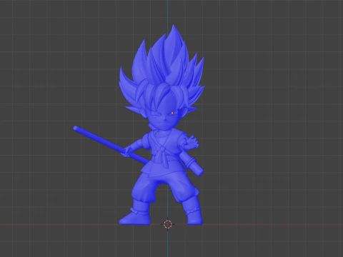 Goku Super Saiyan - Dragonball DAIMA 3D Model