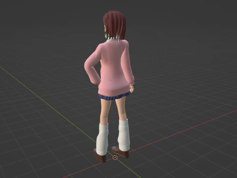 Momo Ayase - Dandadan 3D Model