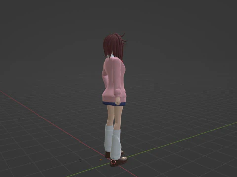 Momo Ayase - Dandadan 3D Model