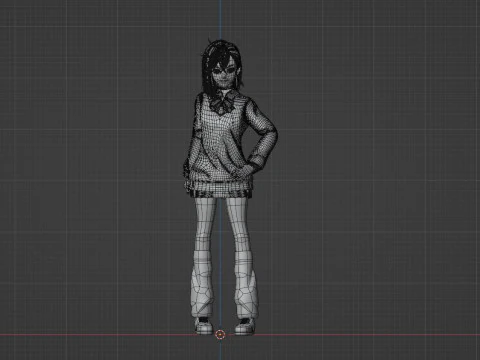 Momo Ayase - Dandadan 3D Model