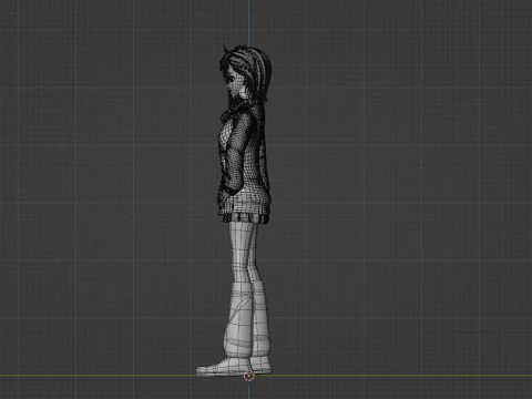 Momo Ayase - Dandadan 3D Model