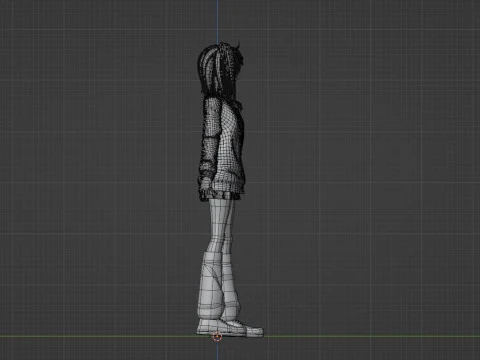 Momo Ayase - Dandadan 3D Model