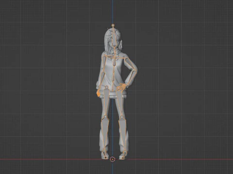 Momo Ayase - Dandadan 3D Model