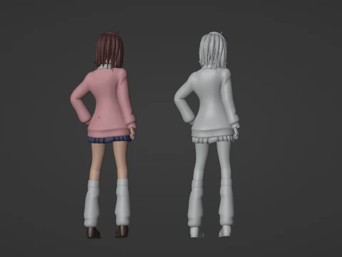 Momo Ayase - Dandadan 3D Model