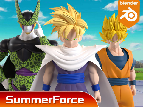 Son Gohan Super Saiyan - Dragonball Z 3D Model