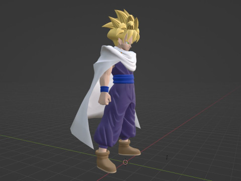 Son Gohan Super Saiyan - Dragonball Z 3D Model