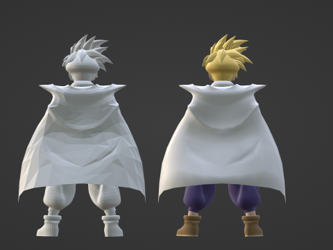 Son Gohan Super Saiyan - Dragonball Z 3D Model