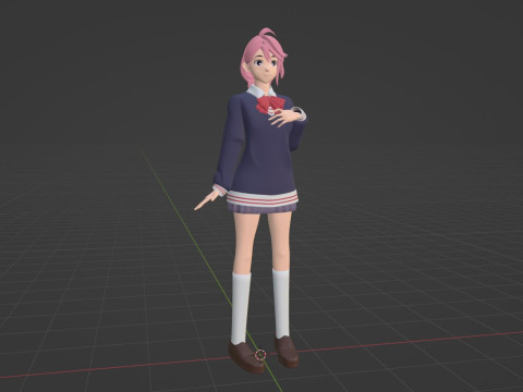 Aira Shiratori - Dandadan Model 3D