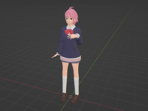 Aira Shiratori - Dandadan Model 3D