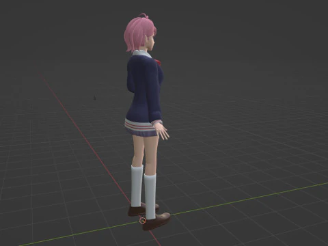 Aira Shiratori - Dandadan 3D Model