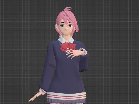 Aira Shiratori - Dandadan Model 3D