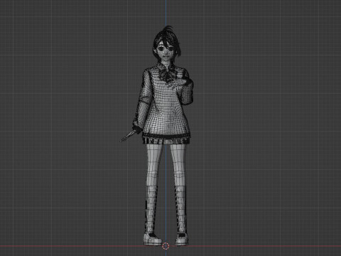 Aira Shiratori - Dandadan Model 3D