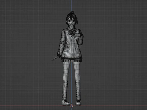 Aira Shiratori - Dandadan 3D Model