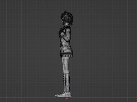 Aira Shiratori - Dandadan Model 3D