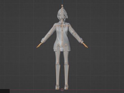 Aira Shiratori - Dandadan Model 3D