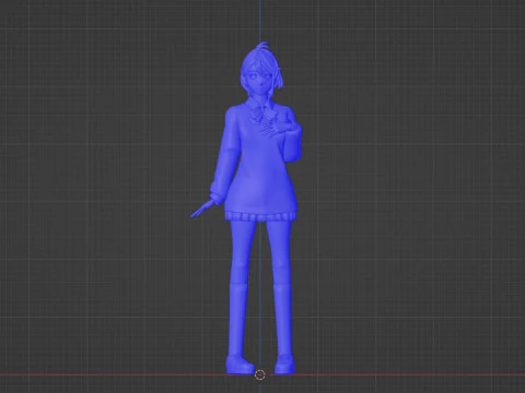 Aira Shiratori - Dandadan 3D Model