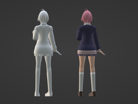 Aira Shiratori - Dandadan Model 3D
