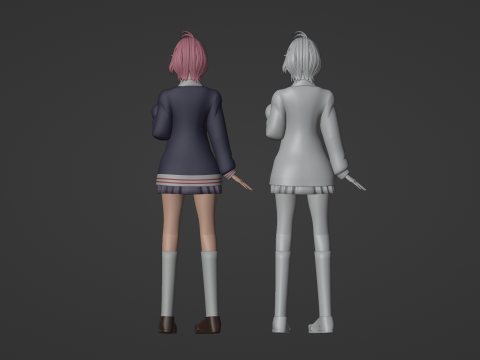 Aira Shiratori - Dandadan Model 3D