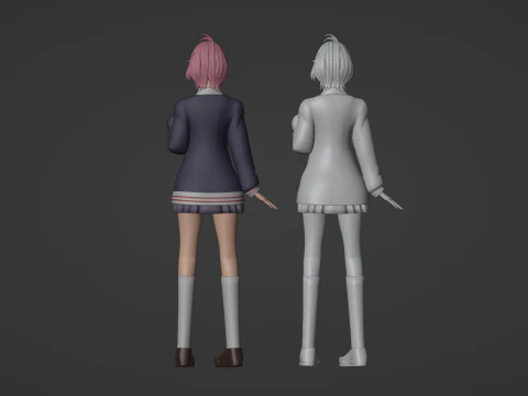 Aira Shiratori - Dandadan 3D Model