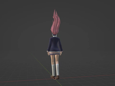 Aira Acrobatic Silky Powers - Dandandan 3D Model